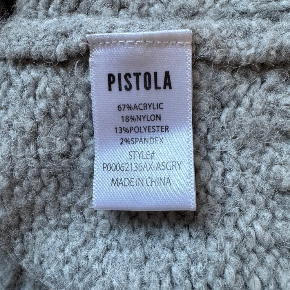 Pistola Womens Sz S Pullover Sweater Chunky Crew Neck Soft Minimalist Capsule - Picture 9 of 10